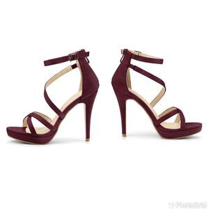 Alegra K Round Toe Strappy Platform Stiletto Heel Sandals